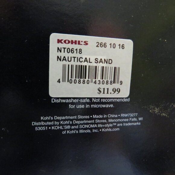 Sea Shell Ceramic Salt & Pepper Shakers Sonoma - Picture 10 of 11